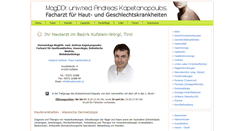 Desktop Screenshot of hautarzt-kufstein.com